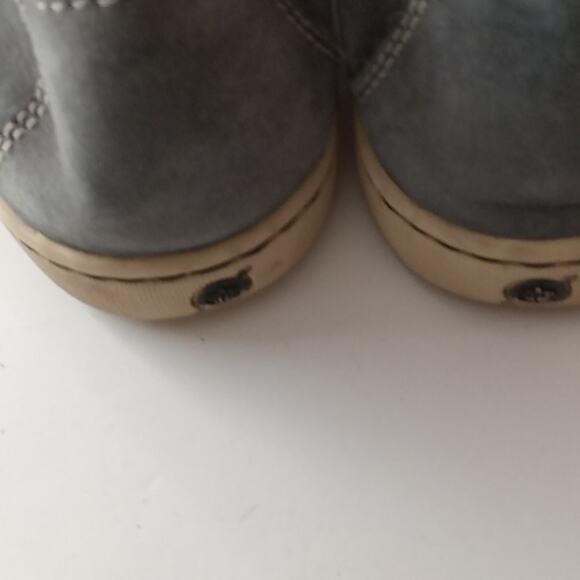 Born Womens Gray Leather Lace Up Low Top Round Toe Sneaker. Size 8 - Picture 5 of 8